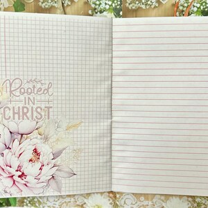 Prayer, faith coffee dyed writing journal or naked junk journal, eco friendly image 9