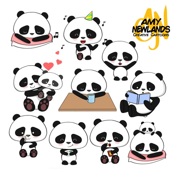 kawaii panda clipart panda