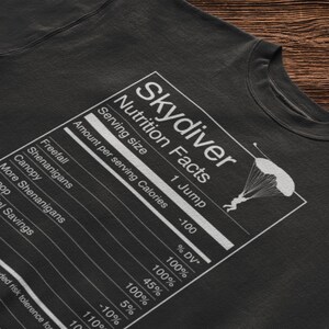 Skydiver Nutrition - Funny Skydiving Shirt