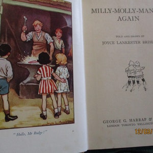 Joyce Lankester Milly Molly Mandy Again 1960 HCDJ vintage book image 7
