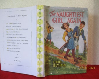 Enid Byton:  The Naughtiest Girl Again HC with copy jacket 1st Australian edition 1949
