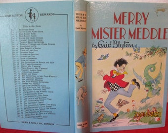 Enid Blyton:   Merry Mister Meddle HC 1971 Rewards Series #28 DEAN