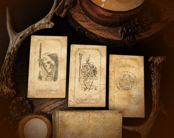 Gothic Tarot Card Set - 78 cards - Printable - Instant Download