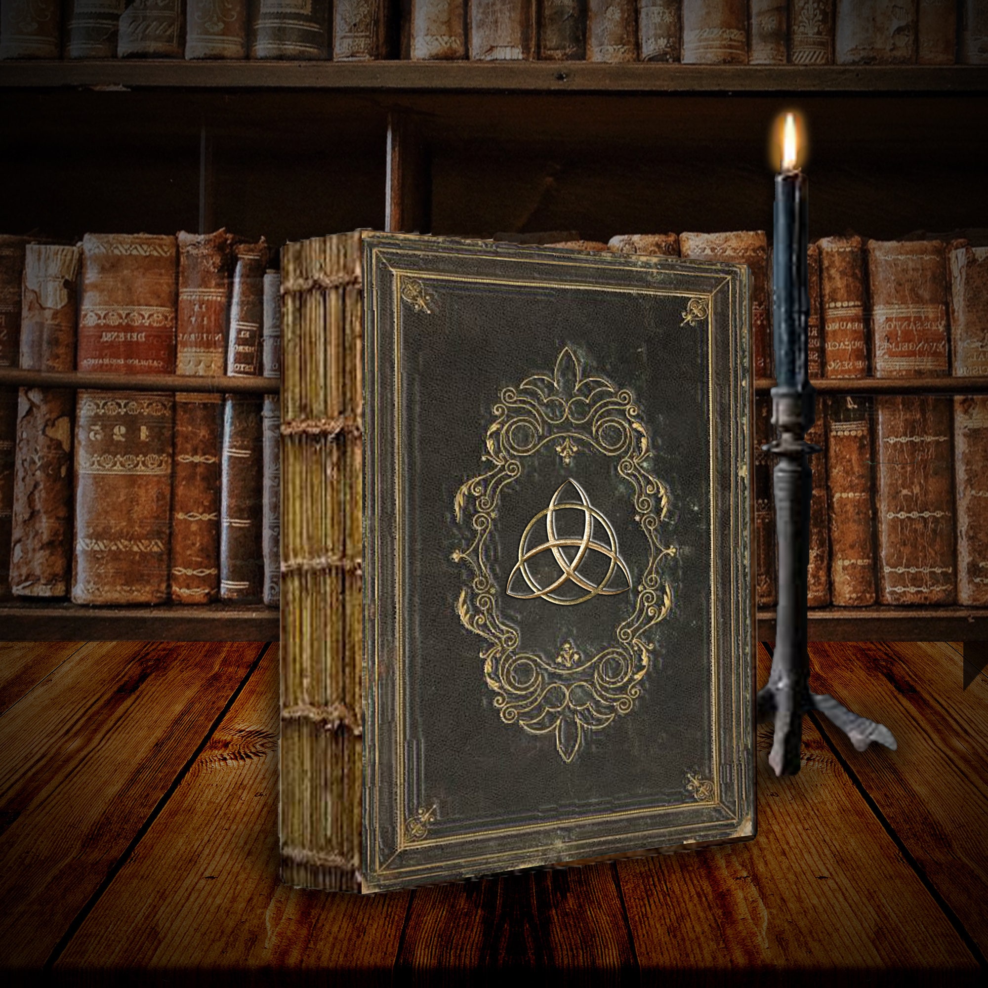 Halloween spellbook, ancient magic book with... - Stock Illustration  [91887839] - PIXTA