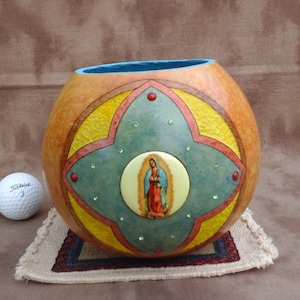 Our Lady of Guadalupe, Gourd Bowl (6.5")