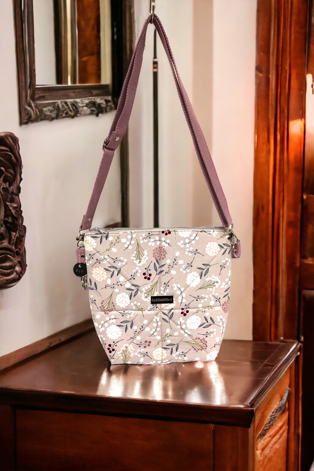 Versace Wool Lurex Medium Shoulder Crossbody Bag