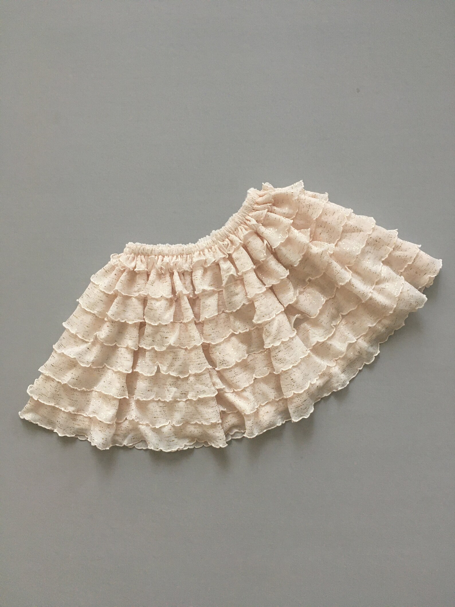 Skirt Baby girl skirt Ruffled skirt Gold skirt First Etsy