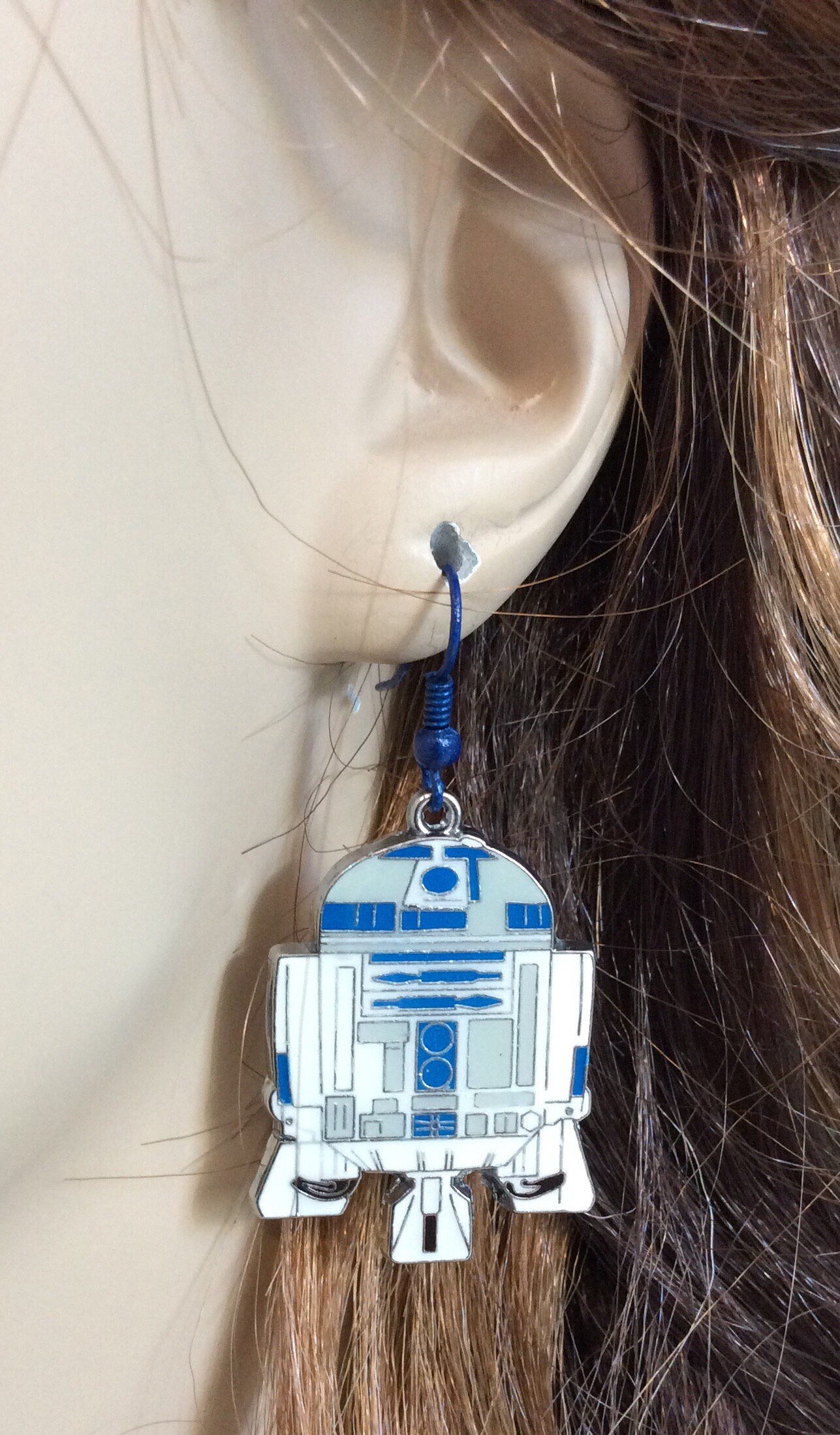 R2D2 earrings. Star Wars inspired earrings. Novelty earrings. Etsy