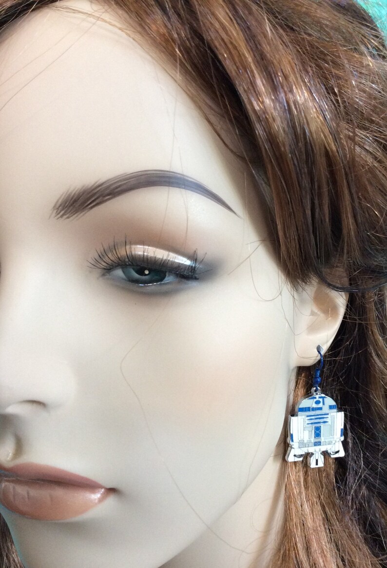 R2D2 earrings. Star Wars inspired earrings. Novelty earrings. Etsy