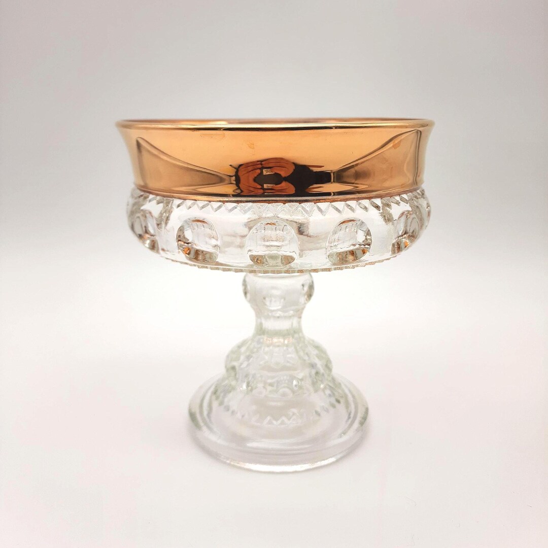 Vintage Gold Crown Compote, 5.25