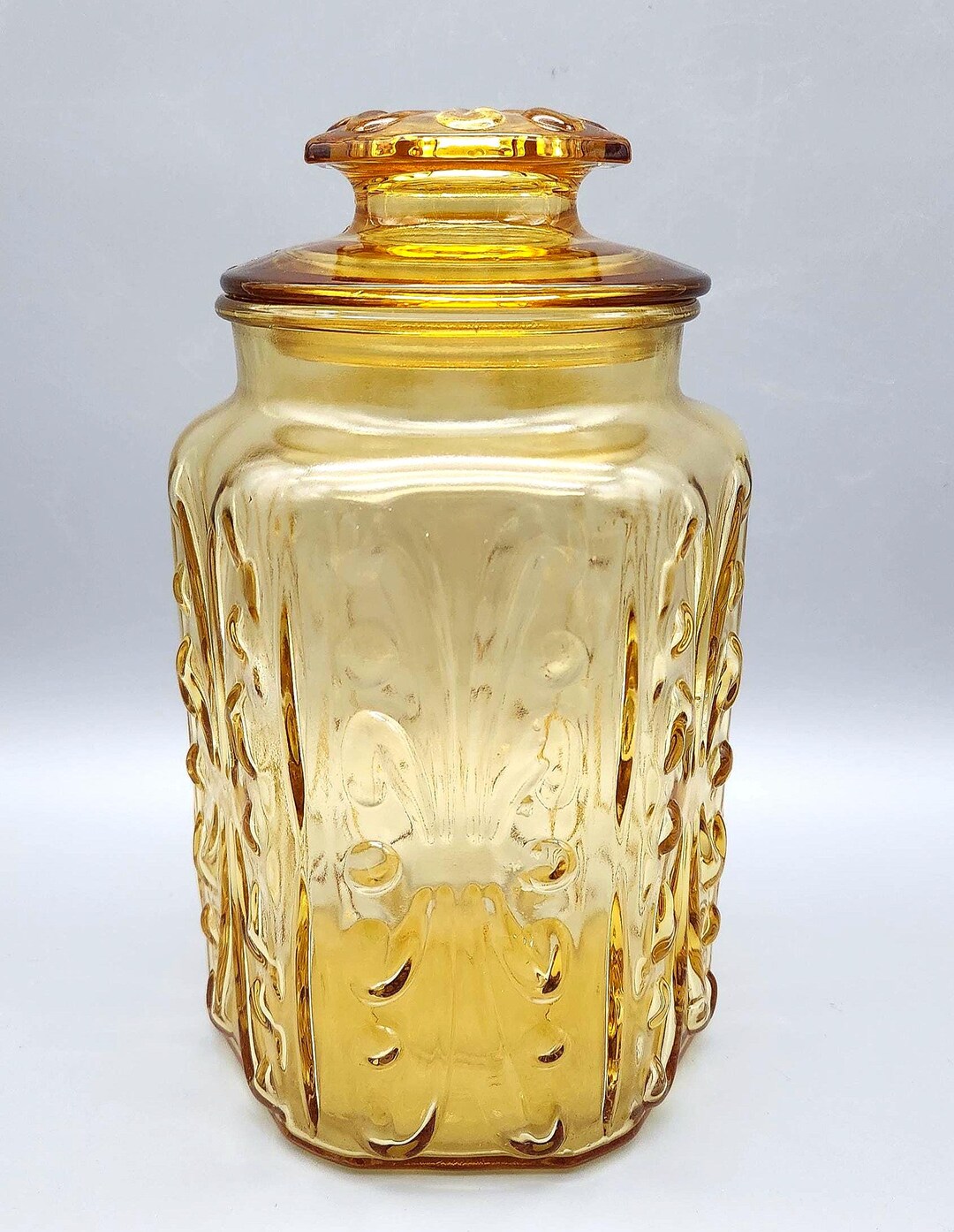 Take A Look About Vintage Amber Glass Canistersfeed