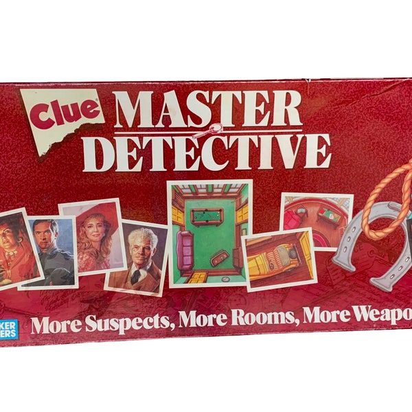 Clue The Master Detective board game by Parker Brothers 1988