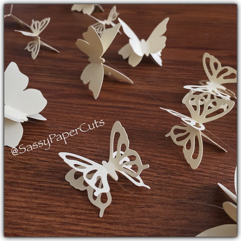3D Butterfly Garland Wedding Garland Baptism Garland Etsy