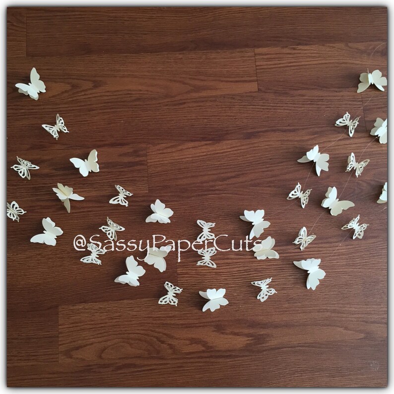 3D Butterfly Garland Wedding Garland Baptism Garland Etsy