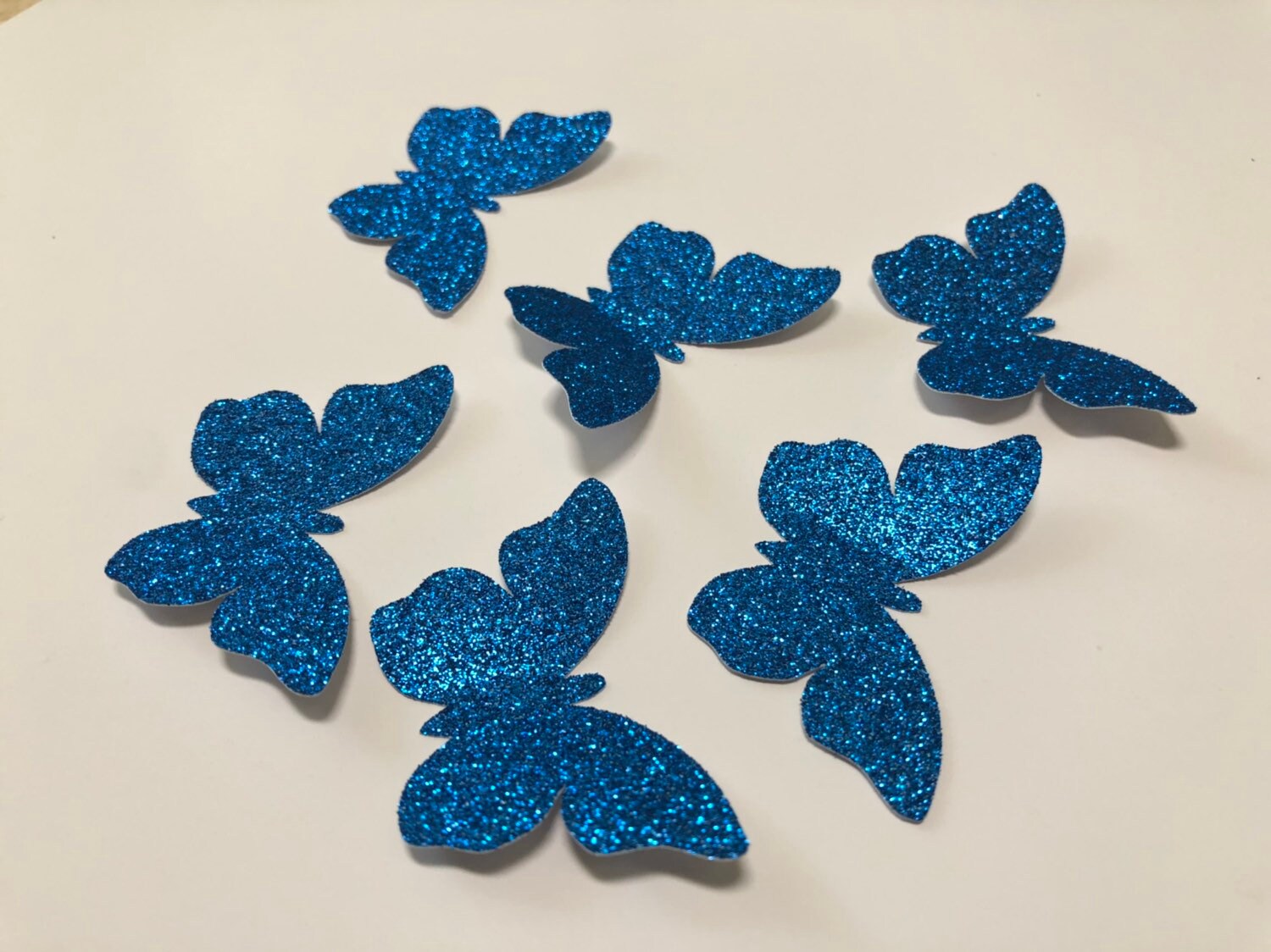 100 Glitter Butterflies Butterfly Die Cuts Paper Etsy
