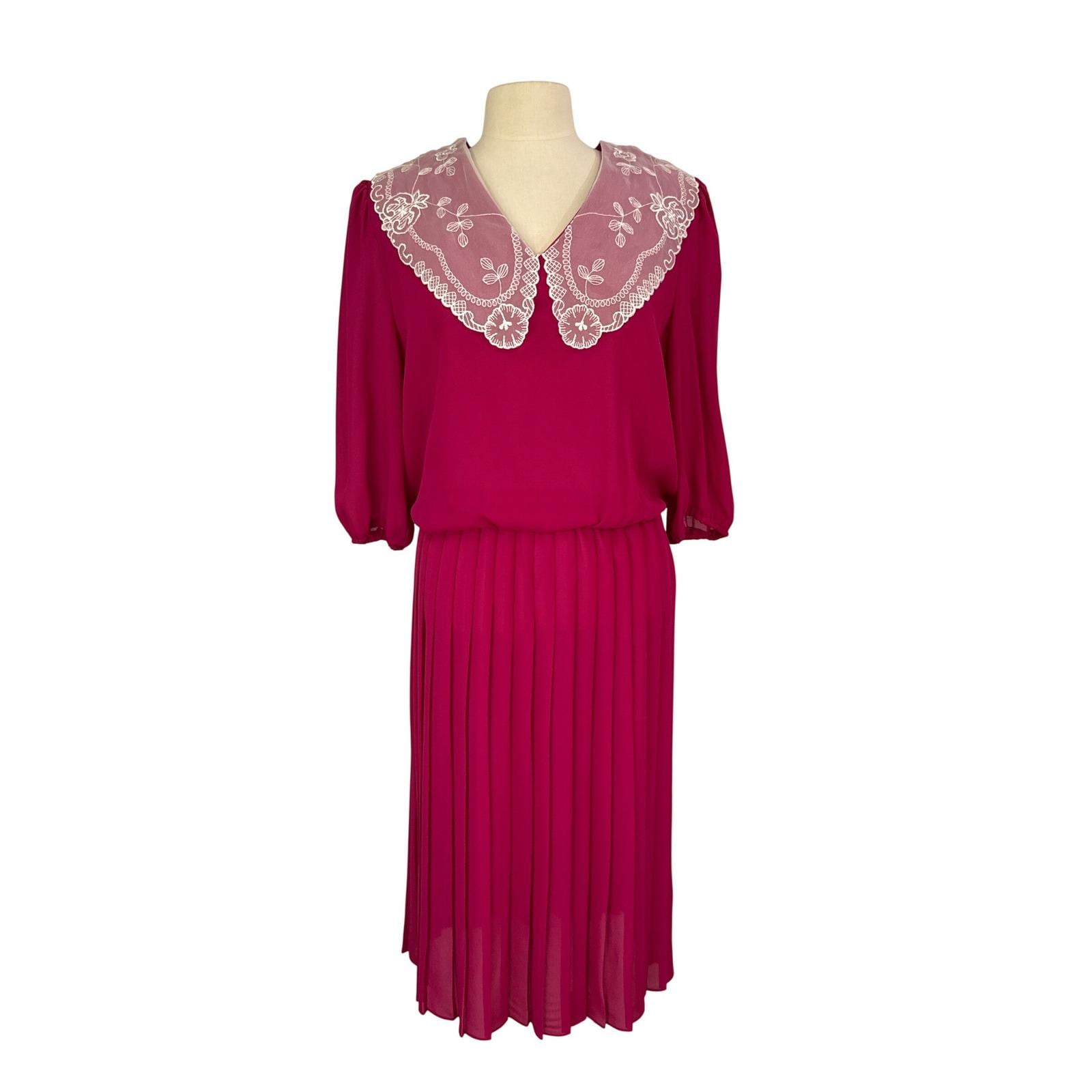 Pink Lace Victorian Collar Dress - Etsy