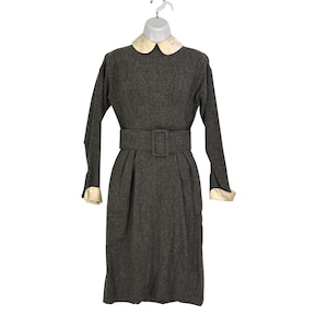 slim fit dress slacks Heather Gray Ribbed Knit Long Sleeve Turtleneck Zip Up Dress Small main image 0