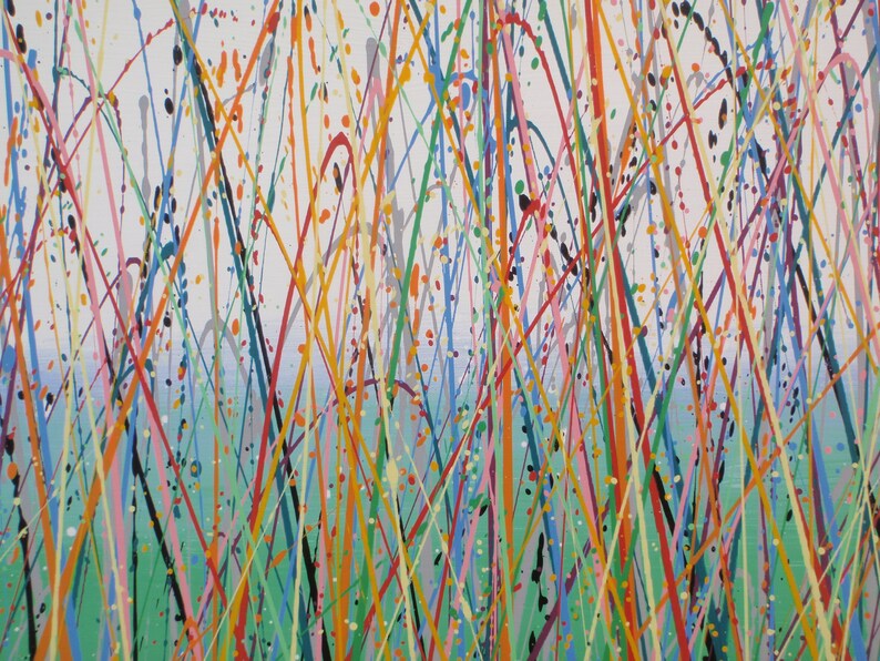 Extra Large Original Canvas Wall Art Abstract Landscape Etsy UK