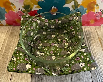 Handmade Mircowavable Safe Bowl Cozy: Opossums