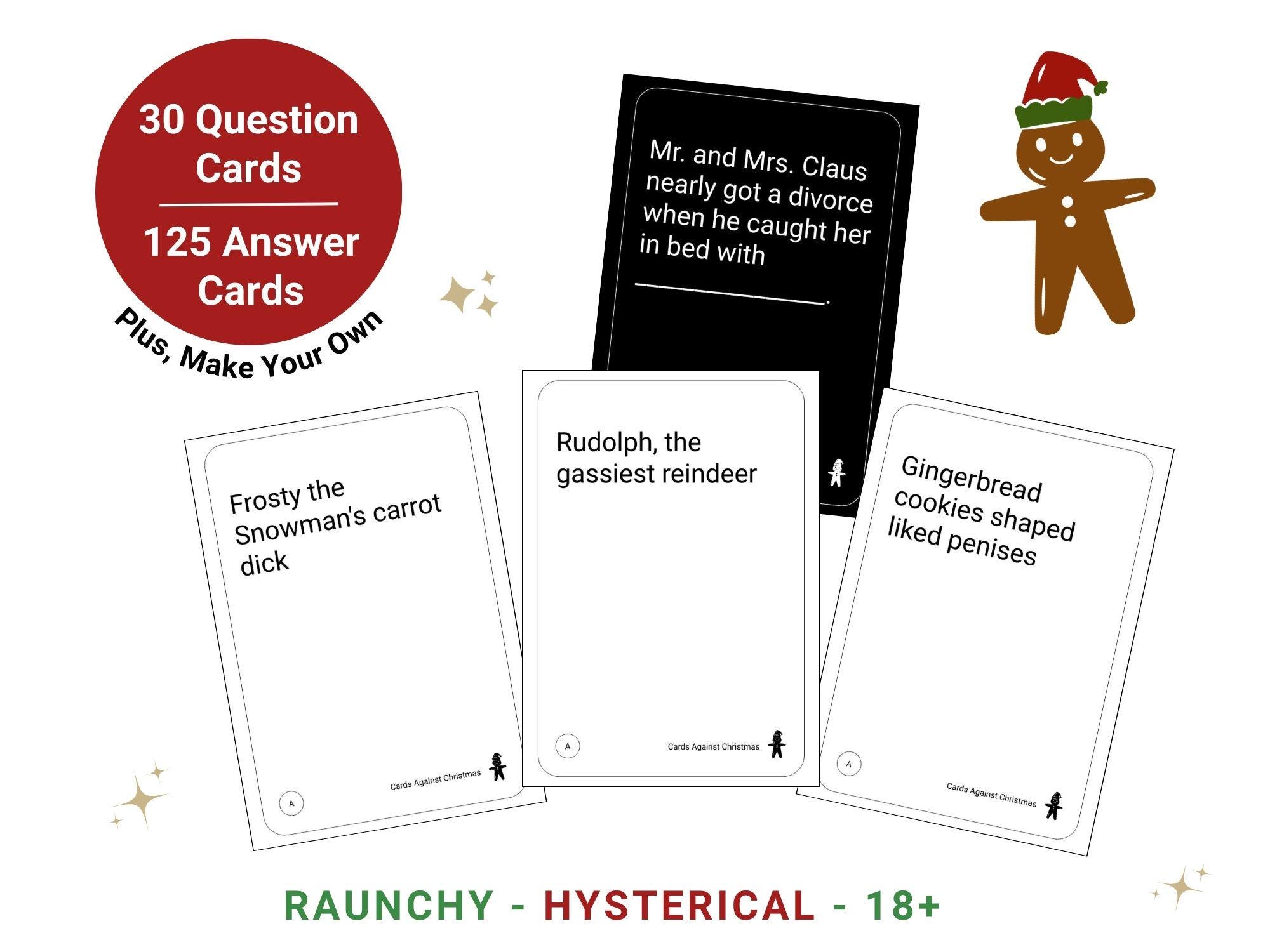 cards against christmas limited edition rules Cards Against Christmas, Holiday Party Printable Game, Cards Against  Humanity Style, Raunchy Winter Hen-do Stag Doe Naughty Funny Adult