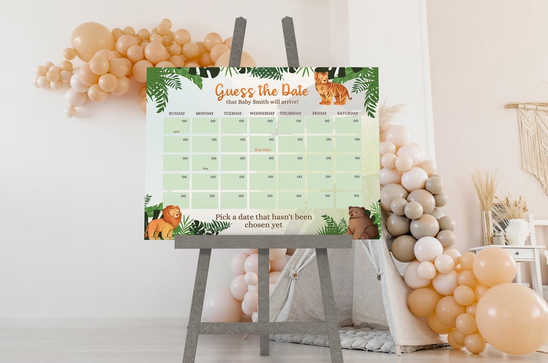 Lions Tigers and Bears Baby Shower Master Bundle, Safari Baby Shower ...