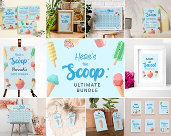 Eiscreme Geburtstagseinladungen: 20-teiliges Set Mit Umschlägen, Doppelseitig Bedruckt, Ca. 9,4x12,7 Cm – Perfekt Für Kinderparty & Feiern