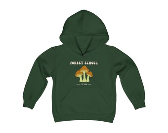 Sweat à capuche pour enfant - Forest School - style PNW