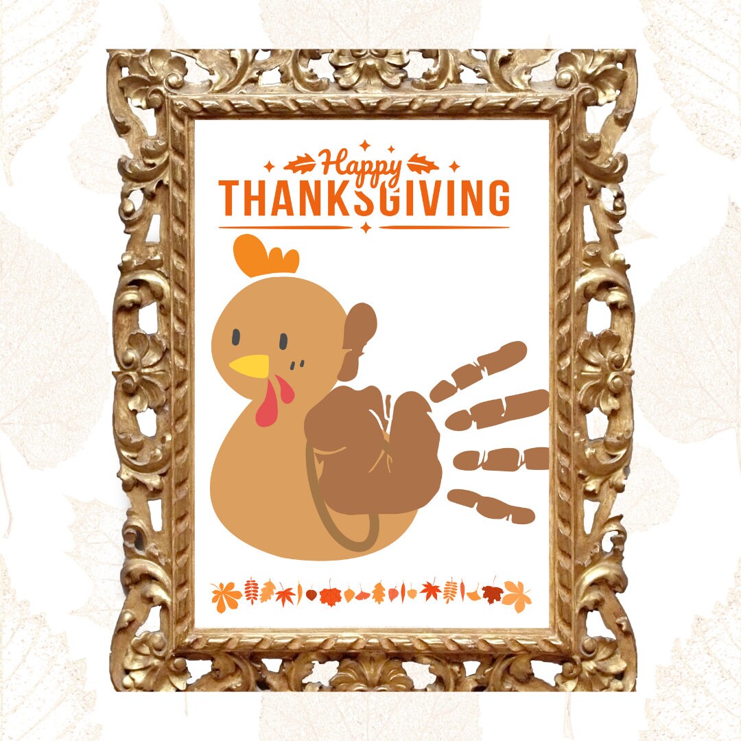 Thanksgiving Crafts- 3 Fall Printable - Fall Craft- Pdfs - Handprint ...