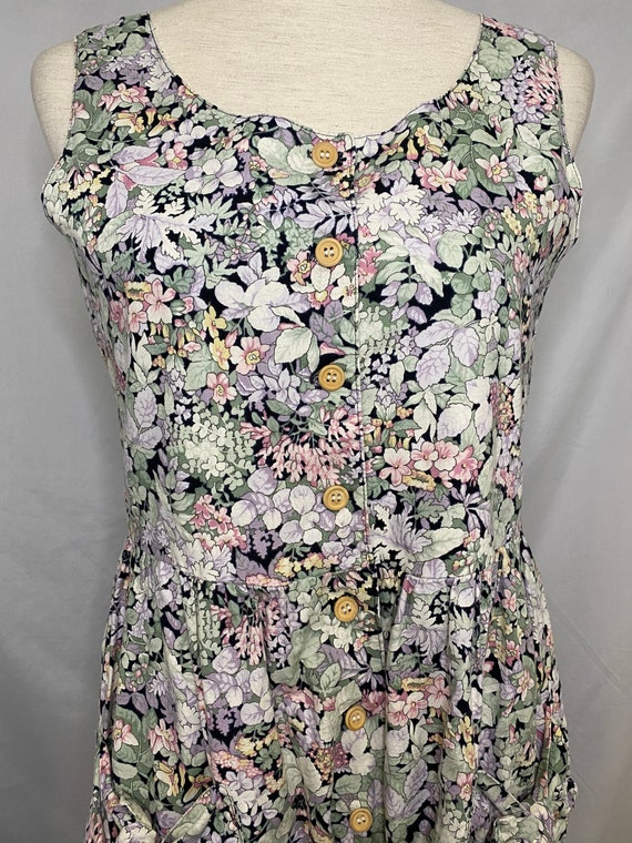 80s Kathy Sunada cropped floral jumpsuit | vintag… - image 3