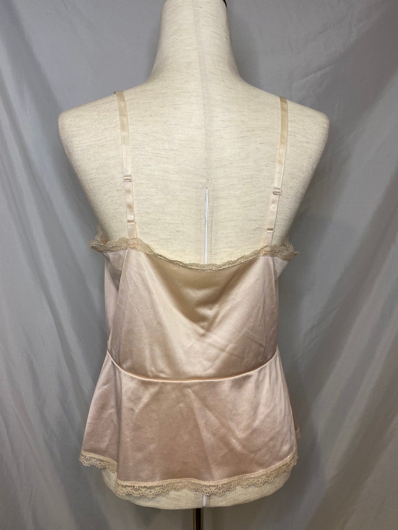 80s Montgomery Ward lace satin camisole vintage lace and satin camisole size 36 image 5