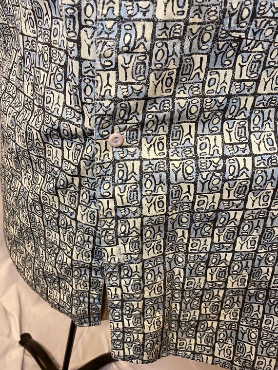 90s GOTCHA all over abstract print button down sh… - image 10