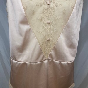 80s Montgomery Ward lace satin camisole vintage lace and satin camisole size 36 image 3