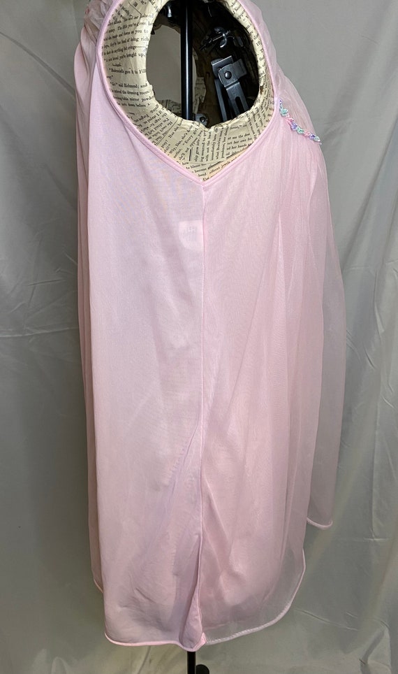 70s Gaymode sheer pink nightgown | vintage gaymod… - image 7