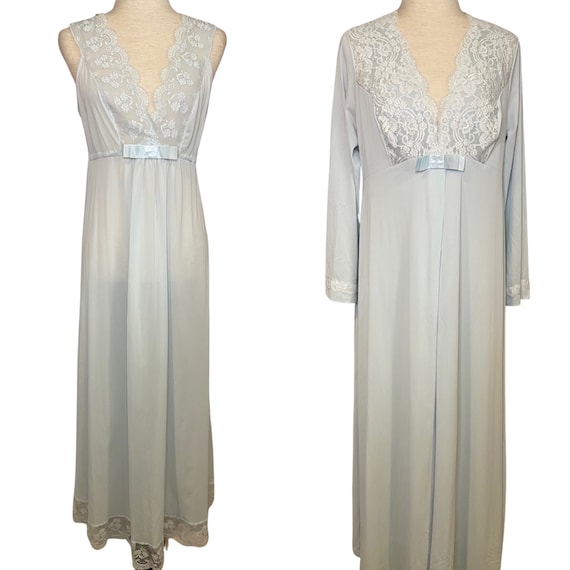 80s Shadowline nightgown and peignoir set | vintag