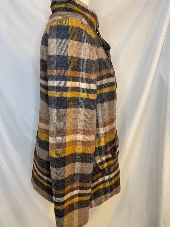 80s Elliott Lauren plaid wool blend jacket | vint… - image 7