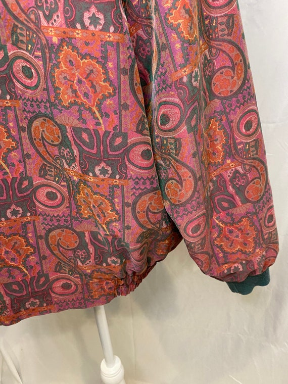 80s SinJin silk paisley bomber jacket | vintage p… - image 9