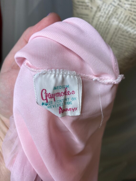 70s Gaymode sheer pink nightgown | vintage gaymod… - image 8