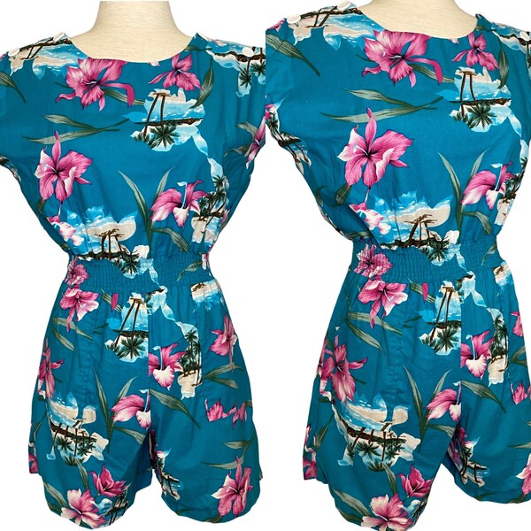 Hawaiian Floral Romper main image 0