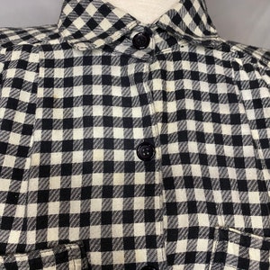 Vintage 80s Buffalo Plaid Flannel Dress | Carol Anderson image 2