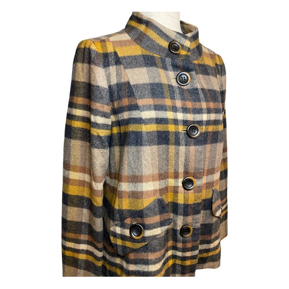 80s Elliott Lauren plaid wool blend jacket | vint… - image 3