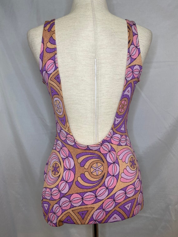 60s Pucci inspired psychedelic swimsuit | vintage… - image 8