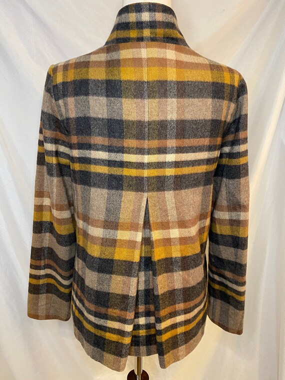 80s Elliott Lauren plaid wool blend jacket | vint… - image 9