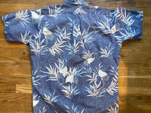 80s Shoreline Hawaii crane print shirt | vintage … - image 8