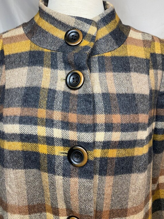 80s Elliott Lauren plaid wool blend jacket | vint… - image 6