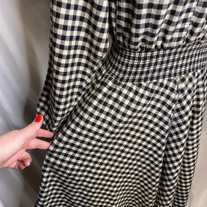 Vintage 80s Buffalo Plaid Flannel Dress | Carol Anderson image 6