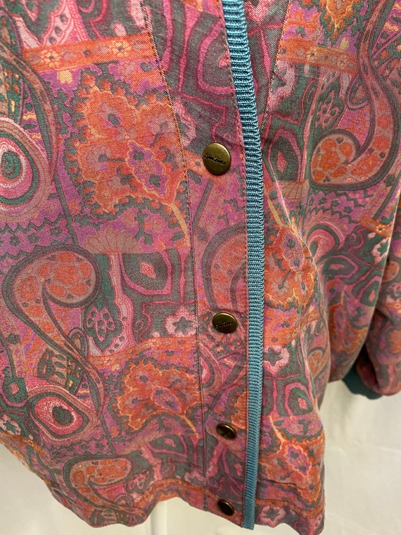 80s SinJin silk paisley bomber jacket | vintage p… - image 6