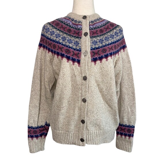 80s Eddie Bauer wool fair isle sweater | vintage wool… - Gem