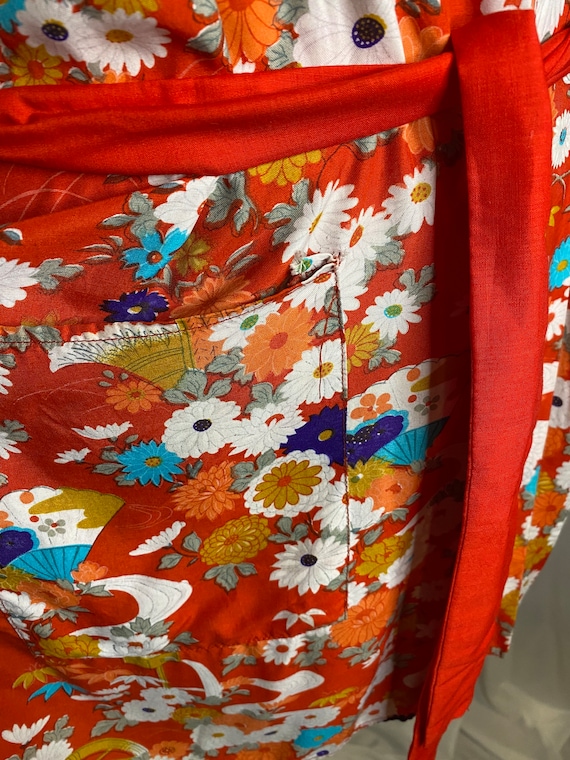 70s Takashimaya Inc. Japanese rayon robe | vintag… - image 6