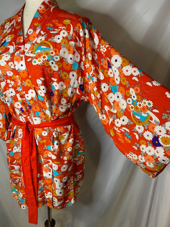 70s Takashimaya Inc. Japanese rayon robe | vintag… - image 3