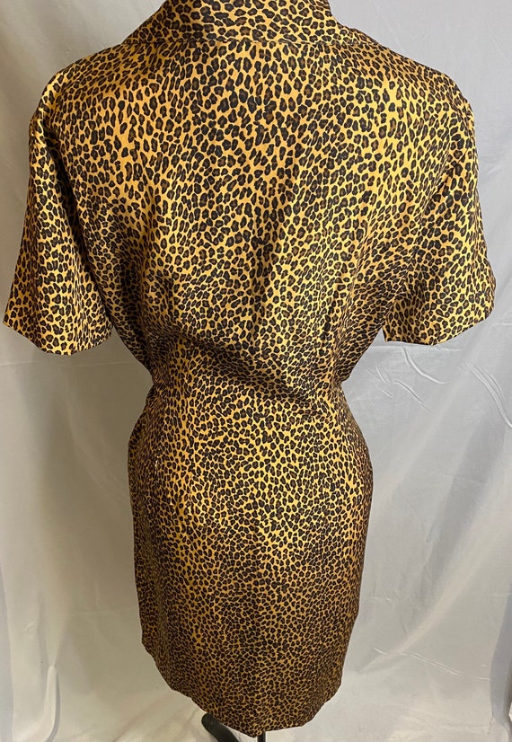 80s FY2 leopard print wrap dress | vintage leopar… - image 9